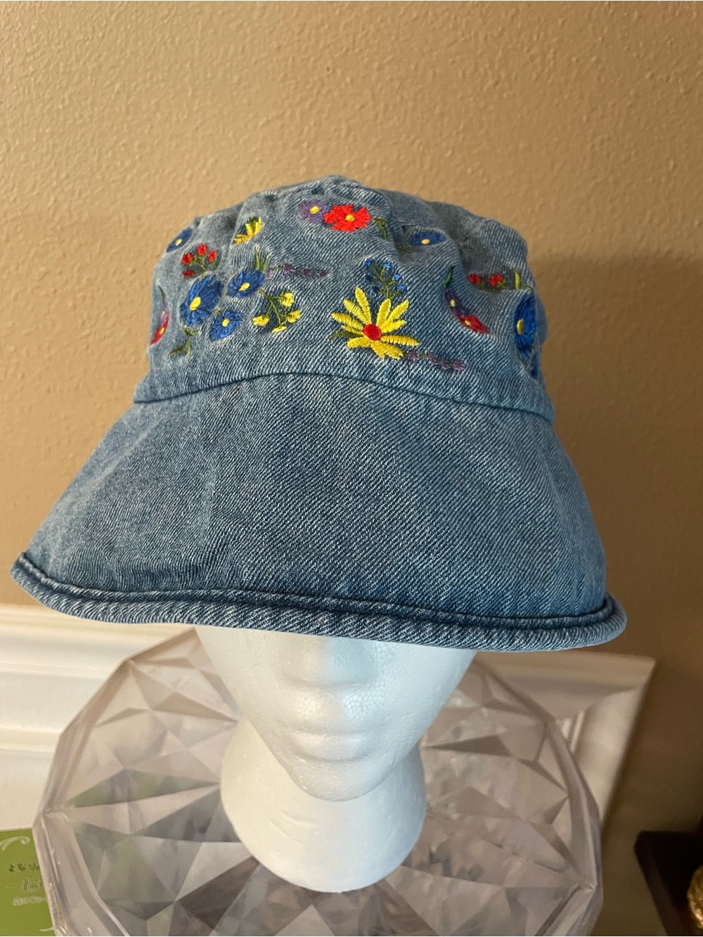 Embroidered Women’s Jean Bucket Hat